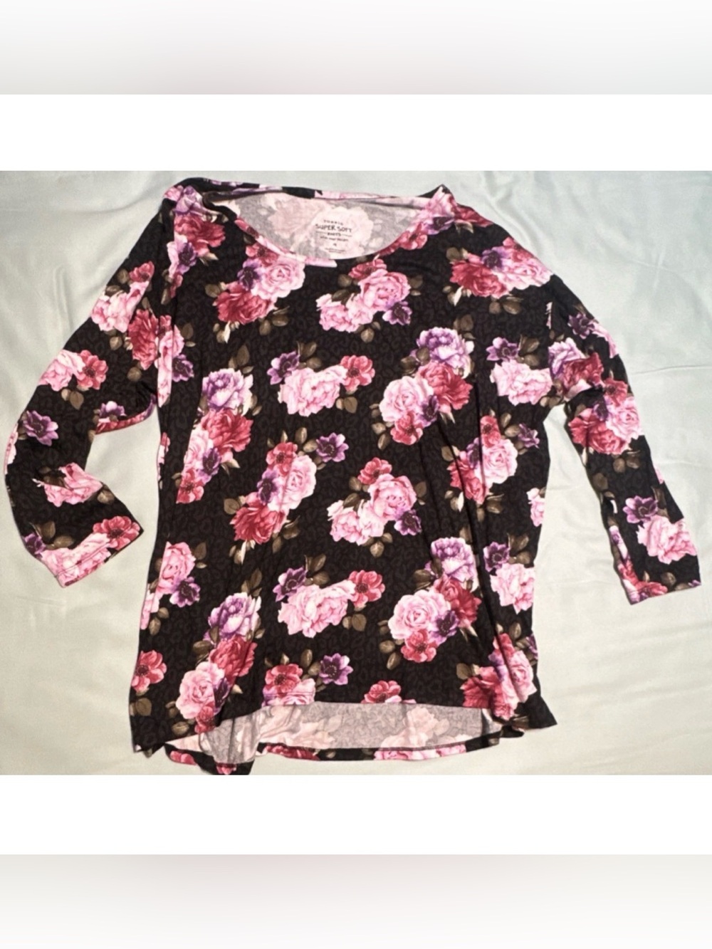 Torrid 4X Women’s Floral Super Soft Knit Top Animal Floral